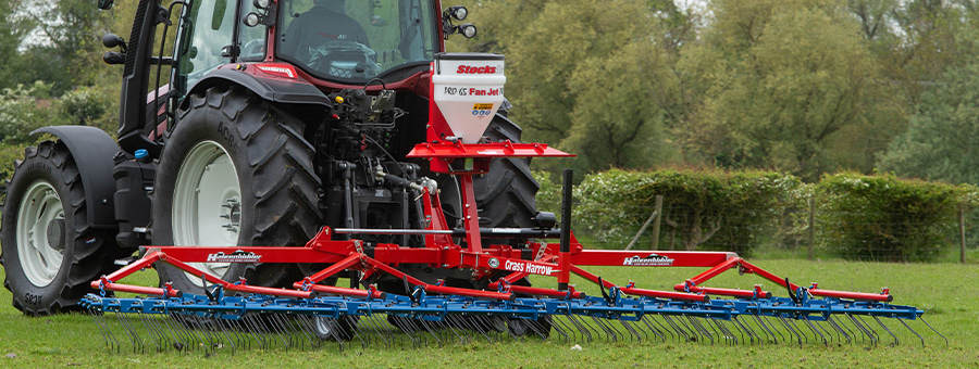 Fan Jet pro on Opico grass harrow