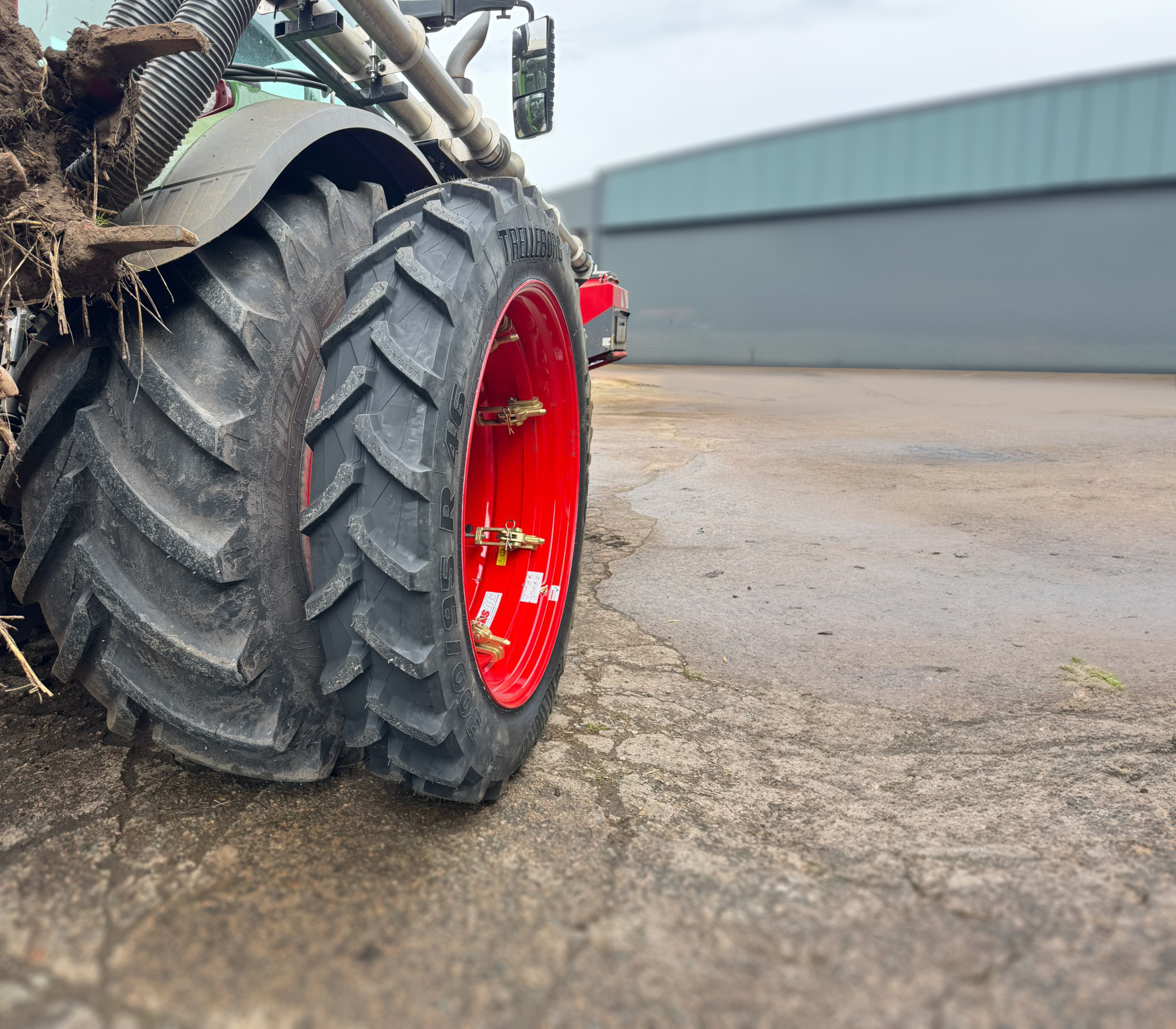 Stocks Ag Step-Down Dual Wheel fitted with new spacer band for Profi Grip Rims