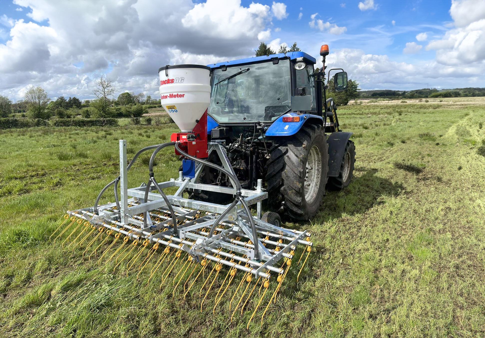 Stocks Ag Rotor Meter Air Force on stainless steel Grass Harrow